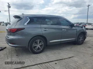 2019 Infiniti QX60 Pure with VIN 5N1DL0MN9KC566203, listed as a Copart auction lot 57137775 with 128,234 mi miles and Salvage title. Bid and sale history available at DreamBid. Image 3.