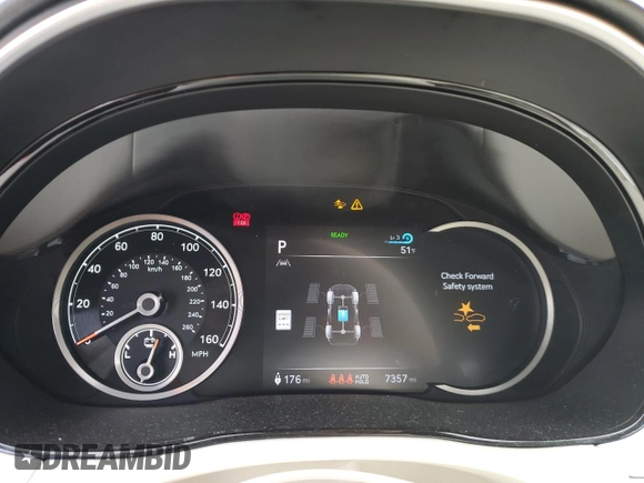 2024 Genesis GV70 Advanced with VIN 5NMMCET12RH003344, listed as a Copart auction lot 56329285 with 7,357 mi miles and Salvage title. Bid and sale history available at DreamBid. Image 9.