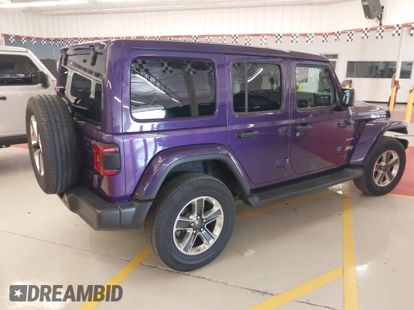 2023 Jeep Wrangler High Altitude z VIN 1C4HJXEN9PW560958, wystawiony jako IAAI lot #42393559 z przebiegiem 35 981 mil mil oraz . Historia ofert i sprzedaży dostępna na DreamBid. Obrazek 4.