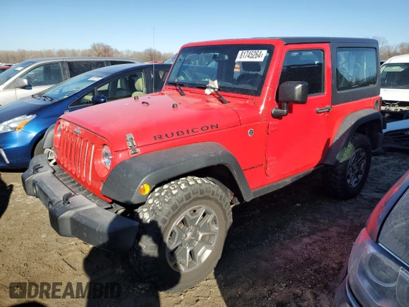2016 Jeep Wrangler Rubicon with VIN 1C4BJWCG1GL157076, listed as a Copart auction lot 81745264 with 67,535 mi miles and Salvage title. Bid and sale history available at DreamBid. Image 1.