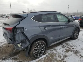 2021 Hyundai Tucson Limited with VIN KM8J33AL6MU336302, listed as a Copart auction lot 86527464 with 80,940 mi miles and Clean Title. Bid and sale history available at carsss.com. Image 3.