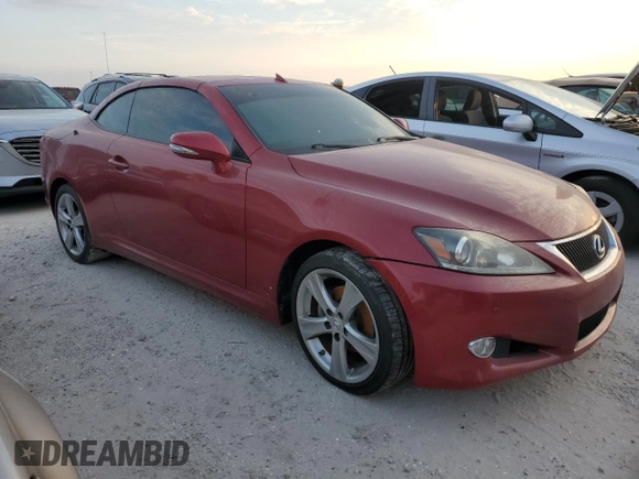 2012 Lexus IS 250 C with VIN JTHFF2C28C2523081, listed as a Copart auction lot 75138684 with Not provided miles and Salvage title. Bid and sale history available at DreamBid. Image 4.