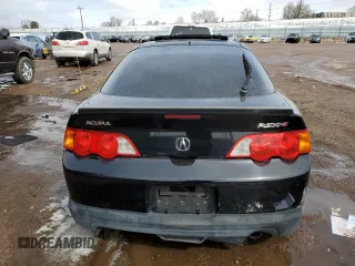 2002 Acura RSX Type S with VIN JH4DC53022C023331, listed as a Copart auction lot 49689175 with 0 mi miles and Salvage Title. Bid and sale history available at carsss.com. Image 6.