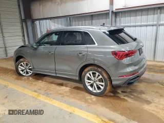 2023 Audi Q3 S line Premium with VIN WA1DECF34P1140721, listed as a Copart auction lot 45188325 with 40,458 mi miles and Salvage title. Bid and sale history available at DreamBid. Image 2.
