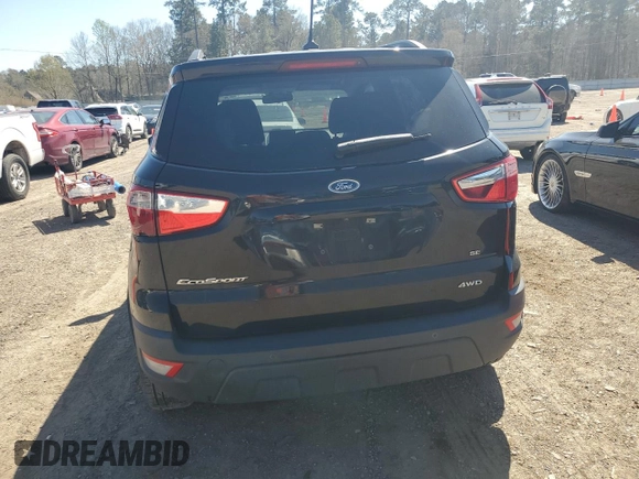 2019 Ford EcoSport SE z VIN MAJ6S3GL0KC286848, wystawiony jako Copart lot #48031445 z przebiegiem 107 930 mil mil oraz Szkoda całkowita • Salvage title. Historia ofert i sprzedaży dostępna na DreamBid. Obrazek 6.