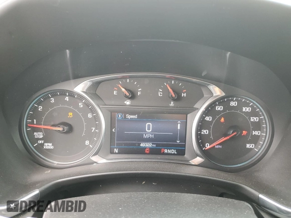 2022 Chevrolet Equinox LT with VIN 3GNAXKEV8NL195184, listed as a Copart auction lot 43875245 with 49,322 mi miles and Salvage Title. Bid and sale history available at DreamBid. Image 9.