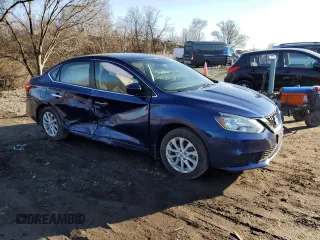 2019 Nissan Sentra SV with VIN 3N1AB7AP5KY389541, listed as a Copart auction lot 45292595 with 44,587 mi miles and Salvage Title. Bid and sale history available at DreamBid. Image 4.