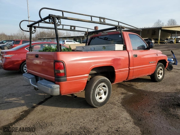 1999 Dodge Ram 1500 with VIN 1B7HC16X5XS190087, listed as a Copart auction lot 46393795 with 174,178 mi miles and Salvage Title. Bid and sale history available at carsss.com. Image 3.