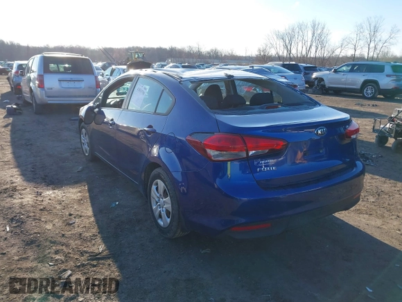 2017 Kia Forte LX with VIN 3KPFK4A76HE161141, listed as a IAAI auction lot 41856798 with 50,584 mi miles. Bid and sale history available at carsss.com. Image 3.
