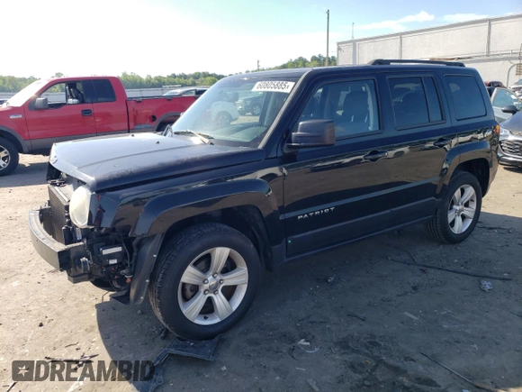 2014 Jeep Patriot Latitude z VIN 1C4NJRFB6ED884462, wystawiony jako Copart lot #60805885 z przebiegiem 95 995 mil mil oraz Czysty tytuł • Clean title. Historia ofert i sprzedaży dostępna na DreamBid. Obrazek 1.