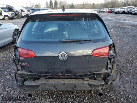 2017 Volkswagen Golf GTI S with VIN 3VW447AU8HM062428, listed as a Copart auction lot 46510985 with NaN miles and Salvage Title. Bid and sale history available at carsss.com. Image 6.
