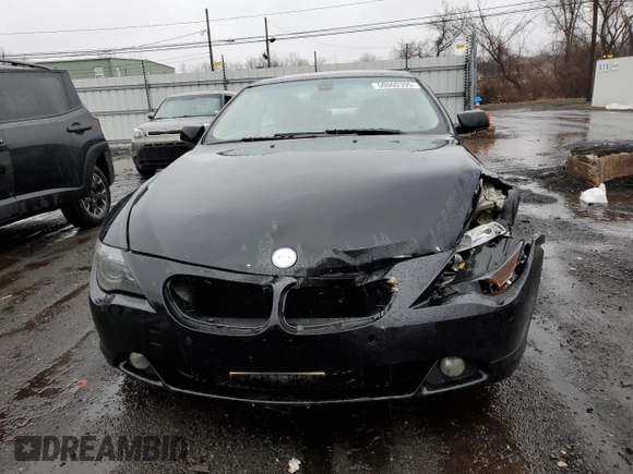 2006 BMW 6 Series 650Ci with VIN WBAEH13486CR49481, listed as a Copart auction lot 50060395 with 159,510 mi miles and Salvage Title. Bid and sale history available at carsss.com. Image 5.