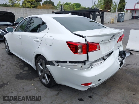 2012 Lexus IS 250 with VIN JTHBF5C26C5170533, listed as a IAAI auction lot 42020810 with 161,611 mi miles and . Bid and sale history available at DreamBid. Image 3.