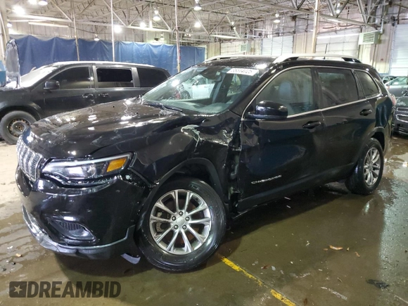 2021 Jeep Cherokee Latitude Lux z VIN 1C4PJMMXXMD240066, wystawiony jako Copart lot #88514725 z przebiegiem 19 713 mil mil oraz Szkoda całkowita • Salvage title. Historia ofert i sprzedaży dostępna na DreamBid. Obrazek 1.