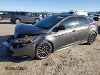 2017 Ford Focus ST with VIN 1FADP3L90HL275358, listed as a Copart auction lot 43643005 with 106,379 mi miles and Salvage Title. Bid and sale history available at carsss.com. Image 1.