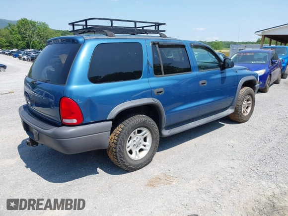 2003 Dodge Durango Sport with VIN 1D4HS38N53F510492, listed as a IAAI auction lot 42378667 with 170,968 mi miles and . Bid and sale history available at DreamBid. Image 4.