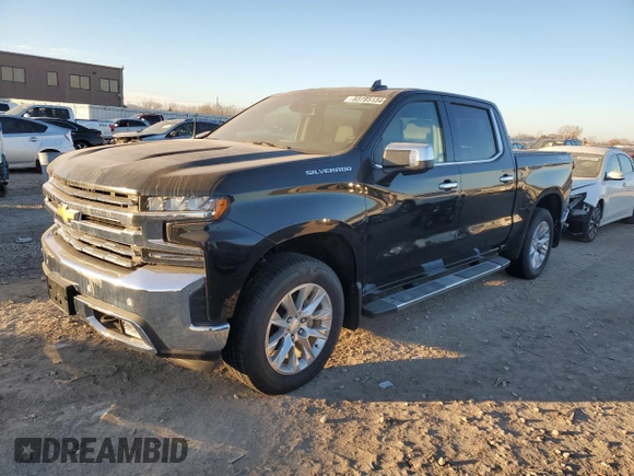 2020 Chevrolet Silverado 1500 LTZ with VIN 3GCUYGED7LG372739, listed as a Copart auction lot 83785134 with 57,607 mi miles and Salvage Title. Bid and sale history available at DreamBid. Image 1.