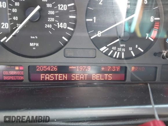 2003 BMW 5 Series 530iA with VIN WBADT63413CK33315, listed as a IAAI auction lot 42064612 with 205,426 mi miles. Bid and sale history available at carsss.com. Image 7.