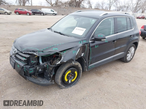 2016 Volkswagen Tiguan S with VIN WVGBV7AX9GW566451, listed as a IAAI auction lot 41393999 with 51,616 mi miles and . Bid and sale history available at DreamBid. Image 18.