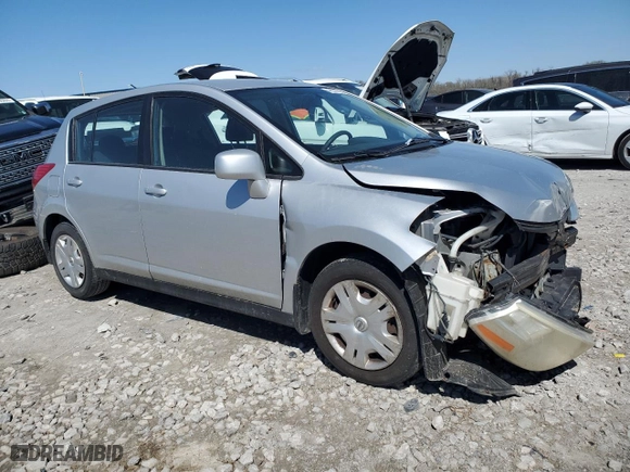 2010 Nissan Versa 1.8 S with VIN 3N1BC1CPXAL436182, listed as a Copart auction lot 49535725 with 176,613 mi miles and Salvage Title. Bid and sale history available at carsss.com. Image 4.
