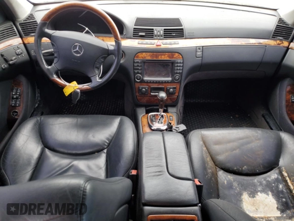 2003 Mercedes-Benz S-Class 5.0L with VIN WDBNG75J73A342974, listed as a Copart auction lot 49334955 with 134,905 mi miles and Clean Title. Bid and sale history available at carsss.com. Image 8.