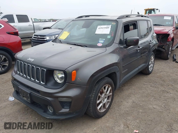 2019 Jeep Renegade Latitude with VIN ZACNJABB8KPK93485, listed as a IAAI auction lot 41923589 with 76,051 mi miles and . Bid and sale history available at DreamBid. Image 18.