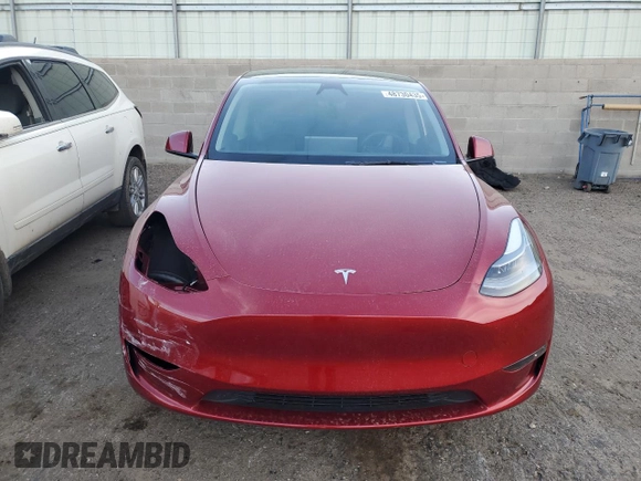 2024 Tesla Model Y Long Range z VIN 7SAYGDEE4RA240502, wystawiony jako Copart lot #48730435 z przebiegiem 16 041 mil mil oraz Szkoda całkowita • Salvage title. Historia ofert i sprzedaży dostępna na DreamBid. Obrazek 5.