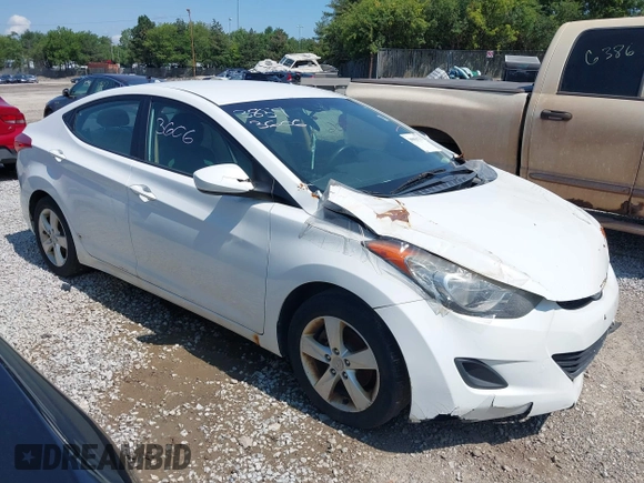 2011 Hyundai Elantra GLS with VIN 5NPDH4AE2BH045135, listed as a IAAI auction lot 39955171 with 209,116 mi miles. Bid and sale history available at carsss.com. Image 1.