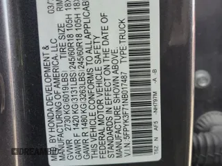 2022 Honda Ridgeline RTL-E z VIN 5FPYK3F71NB017487, wystawiony jako Copart lot #53677605 z przebiegiem 103 804 mil mil oraz Szkody całkowita. Historia ofert i sprzedaży dostępna na DreamBid. Obrazek 13.