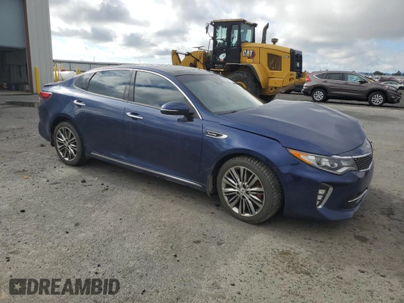 2018 Kia Optima SX with VIN 5XXGV4L25JG230508, listed as a Copart auction lot 56423135 with 100,575 mi miles and Salvage title. Bid and sale history available at DreamBid. Image 4.