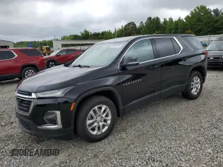 2023 Chevrolet Traverse LS with VIN 1GNERFKW6PJ108991, listed as a Copart auction lot 61252155 with 59,188 mi miles and Salvage title. Bid and sale history available at DreamBid. Image 1.