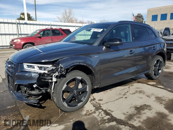 2019 Audi Q5 Prestige with VIN WA1FNAFY1K2021794, listed as a Copart auction lot 46272665 with 38,866 mi miles and Salvage Title. Bid and sale history available at carsss.com. Image 1.