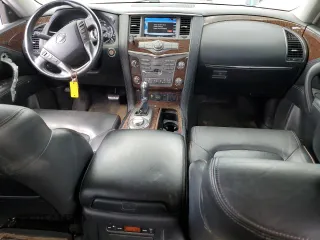 2020 Nissan Armada SL with VIN JN8AY2NC3L9618493, listed as a Copart auction lot 52417744 with 124,939 mi miles and Salvage Title. Bid and sale history available at carsss.com. Image 8.