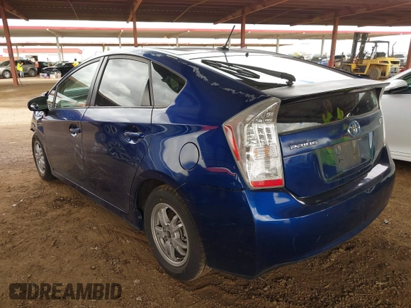 2011 Toyota Prius I with VIN JTDKN3DU6B1359407, listed as a IAAI auction lot 41777420 with 422,569 mi miles. Bid and sale history available at carsss.com. Image 3.