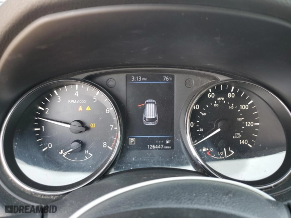 2019 Nissan Rogue SL with VIN 5N1AT2MT0KC832284, listed as a Copart auction lot 46877635 with 125,447 mi miles and Salvage Title. Bid and sale history available at carsss.com. Image 9.