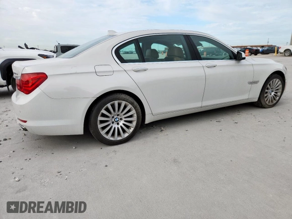 2012 BMW 7 Series 750Li xDrive with VIN WBAKC8C5XCC436134, listed as a Copart auction lot 63144905 with 64,282 mi miles and Salvage title. Bid and sale history available at DreamBid. Image 3.