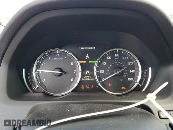 2019 Acura TLX Advance with VIN 19UUB2F80KA009509, listed as a Copart auction lot 48239715 with 44,567 mi miles and Salvage title. Bid and sale history available at DreamBid. Image 9.