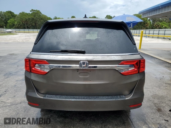 2018 Honda Odyssey EX with VIN 5FNRL6H5XJB017330, listed as a Copart auction lot 63470395 with 121,827 mi miles and Salvage title. Bid and sale history available at DreamBid. Image 6.