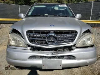 2001 Mercedes-Benz M-Class with VIN 4JGAB54E81A274037, listed as a Copart auction lot 76555544 with 202,446 mi miles and Salvage Title. Bid and sale history available at carsss.com. Image 5.