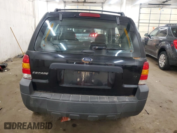 2005 Ford Escape XLS Value with VIN 1FMYU92Z05DA10448, listed as a Copart auction lot 54438955 with 185,303 mi miles and Salvage title. Bid and sale history available at DreamBid. Image 6.
