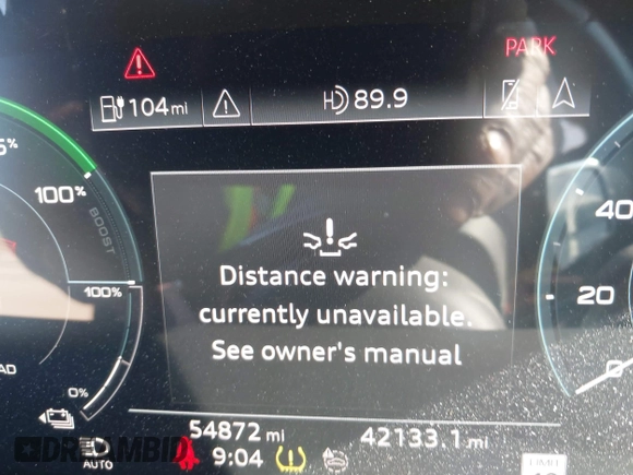 2019 Audi e-tron Prestige with VIN WA1VABGE0KB009718, listed as a IAAI auction lot 42336983 with 54,871 mi miles and . Bid and sale history available at DreamBid. Image 18.