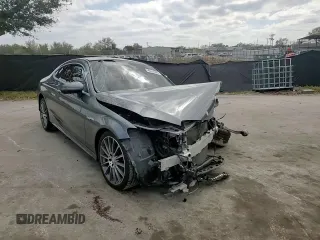2017 Mercedes-Benz C 300 with VIN WDDWJ4JB3HF331586, listed as a Copart auction lot 46244895 with 63,792 mi miles and Salvage Title. Bid and sale history available at carsss.com. Image 10.