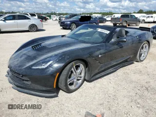 2017 Chevrolet Corvette 3LT with VIN 1G1YF3D70H5123914, listed as a Copart auction lot 74045624 with 64,126 mi miles and Clean Title. Bid and sale history available at carsss.com. Image 1.