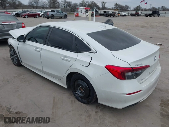 2023 Honda Civic Sedan EX with VIN 2HGFE1F75PH302767, listed as a IAAI auction lot 41521437 with 40,498 mi miles. Bid and sale history available at carsss.com. Image 3.