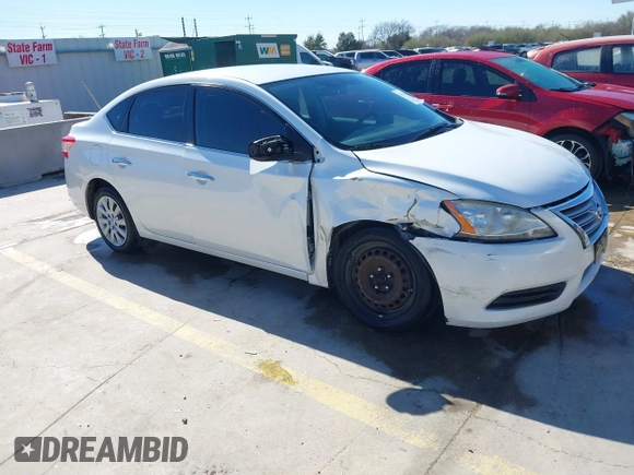2013 Nissan Sentra S with VIN 3N1AB7AP1DL776474, listed as a IAAI auction lot 41354323 with 127,288 mi miles and . Bid and sale history available at DreamBid. Image 1.