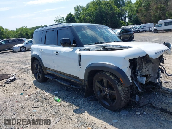 2021 Land Rover Defender with VIN SALE3ERU0M2038671, listed as a IAAI auction lot 42606135 with 79,051 mi miles and . Bid and sale history available at DreamBid. Image 1.