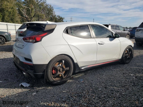 2020 Hyundai Veloster N with VIN KMHT36AH2LU004930, listed as a Copart auction lot 41761355 with 64,978 mi miles and Salvage Title. Bid and sale history available at carsss.com. Image 3.