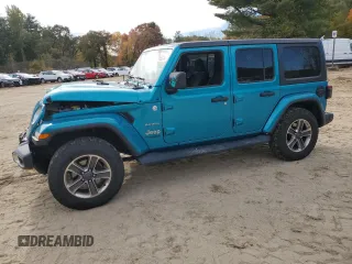 2020 Jeep Wrangler Unlimited Sahara с VIN 1C4HJXEN5LW107415, выставлен на аукционе Copart как лот 76152244 с пробегом 117 840 миль миль и Списание • Salvage title. История ставок и продаж доступна на DreamBid. Изображение 1.