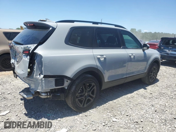 2024 Kia Telluride EX X-Line with VIN 5XYP3DGC1RG540896, listed as a Copart auction lot 57520235 with 12,097 mi miles and Salvage title. Bid and sale history available at DreamBid. Image 3.