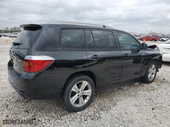2008 Toyota Highlander Sport with VIN JTEDS43A582032963, listed as a Copart auction lot 47636375 with 235,372 mi miles and Salvage Title. Bid and sale history available at carsss.com. Image 3.
